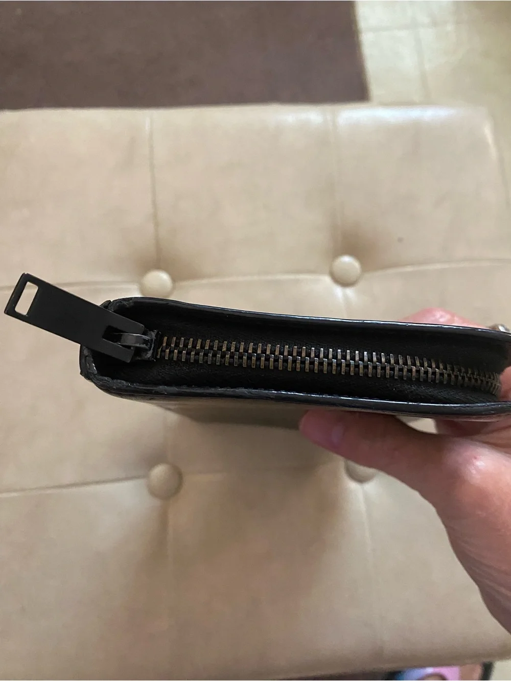 Saint Laurent Paris Black Leather unisex wallet - Picture 11 of 13